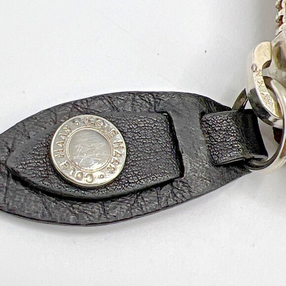 Cole Haan Wallet Brown Black Pebbled Leather Zip Around - Picture 3 of 6